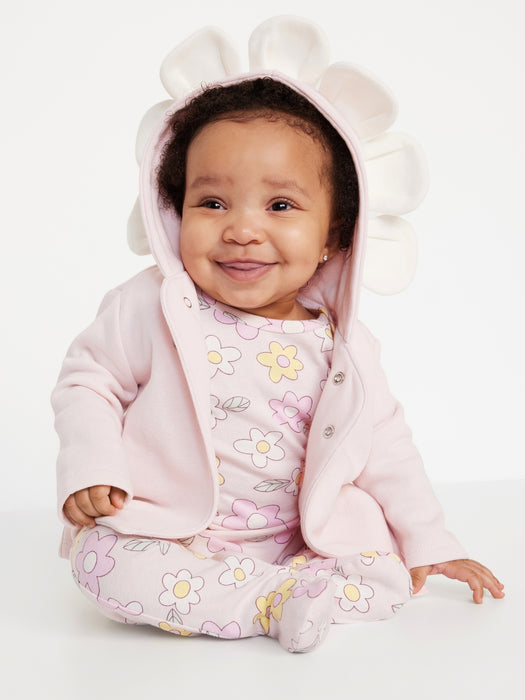 Unisex 3-Piece Floral-Print Layette Set for Baby
