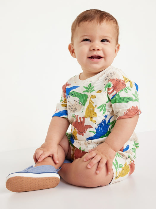 Short-Sleeve Pocket T-Shirt and Shorts Set for Baby