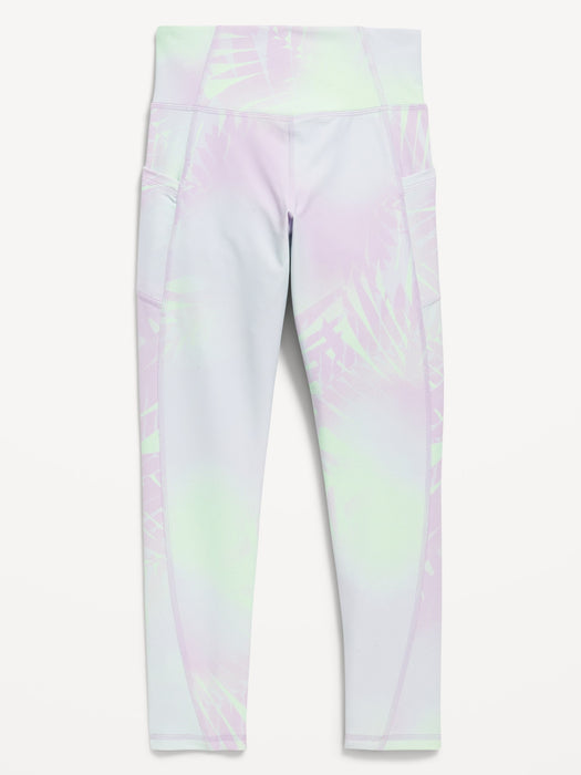 High-Waisted PowerSoft Side-Pocket Leggings for Girls