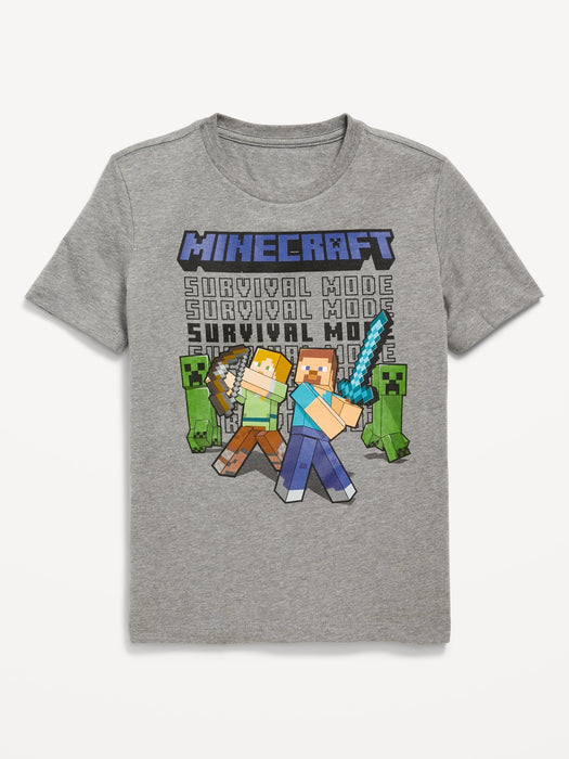 Minecraft™ Gender-Neutral Graphic T-Shirt for Kids