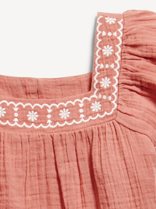 Flutter-Sleeve Swing Top for Girls