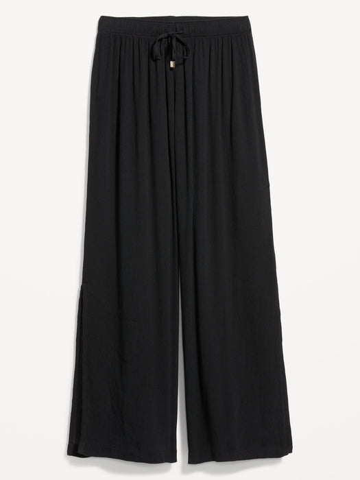 High-Waisted Swim Cover-Up Pants