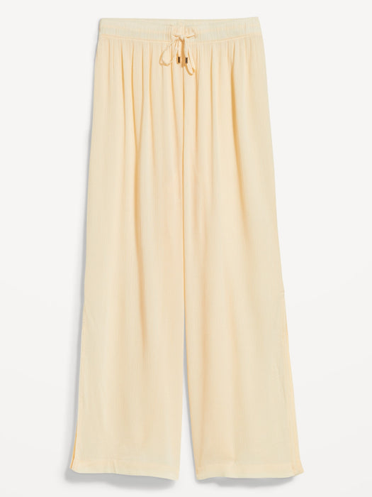 High-Waisted Swim Cover-Up Pants