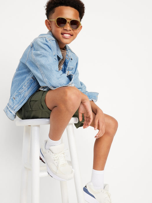 Knee Length Loose Cargo Shorts for Boys