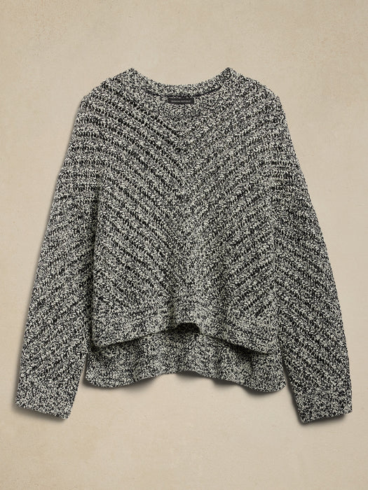 Oversized Cotton-Blend Sweater