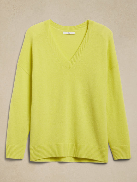 Lightweight Cashmere V-Neck Sweater
