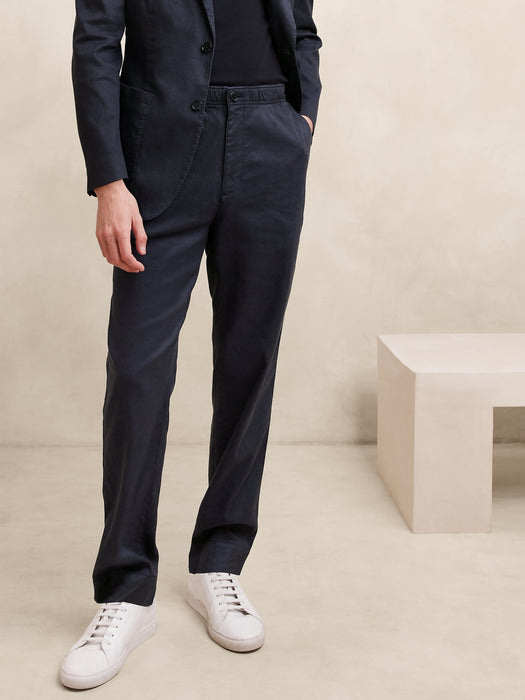 Linen-Cotton Traveler Pull-On Pant