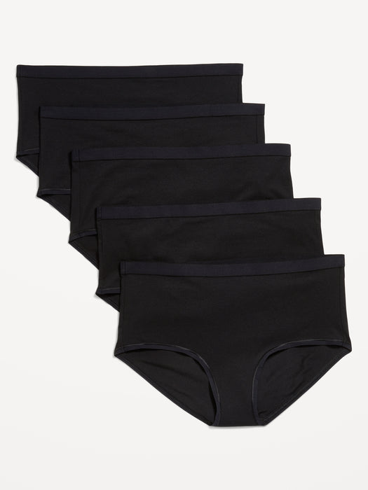 High-Waisted Everyday Cotton Underwear  5-Pack