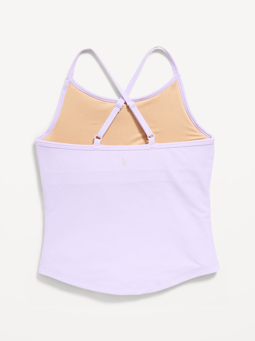 PowerSoft Fitted Cross-Back Tank Top for Girls