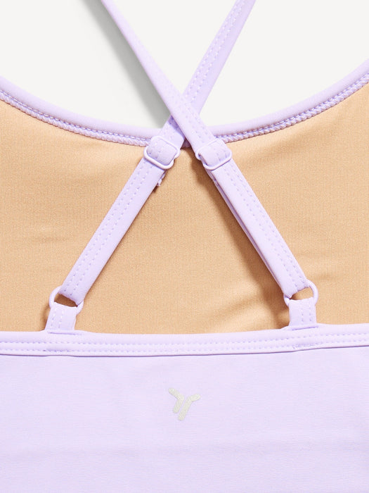 PowerSoft Fitted Cross-Back Tank Top for Girls