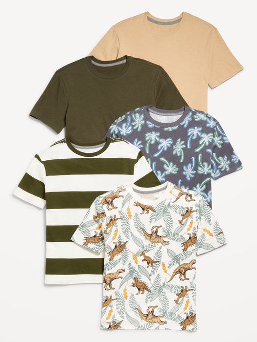 Softest  Crew-Neck T-Shirt 5-Pack for Boys