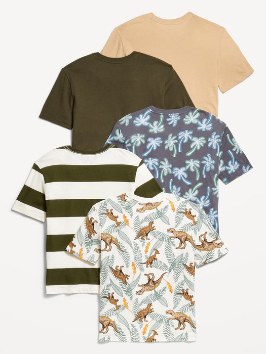 Softest  Crew-Neck T-Shirt 5-Pack for Boys
