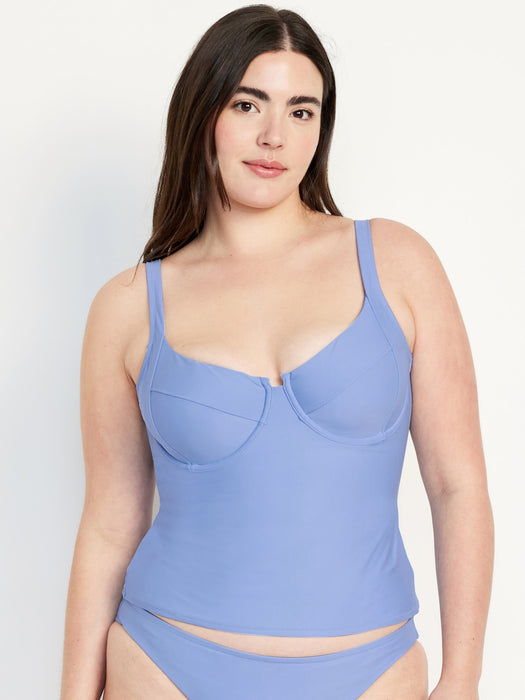 Underwire Tankini Swim Top