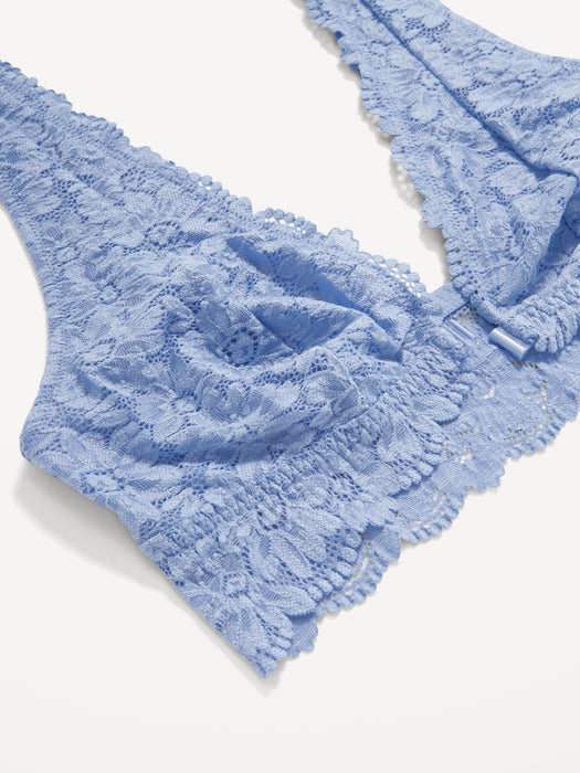 Lace Front-Close Bralette
