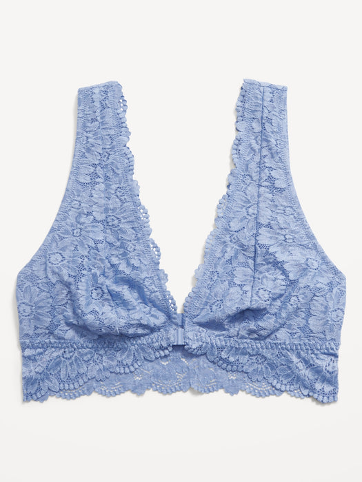Lace Front-Close Bralette