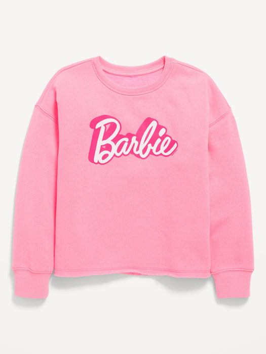 Licensed Pop Culture Graphic Crew-Neck Sweatshirt for Girls