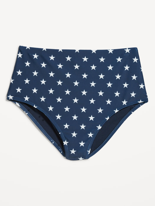 High-Waisted French-Cut Bikini Swim Bottoms