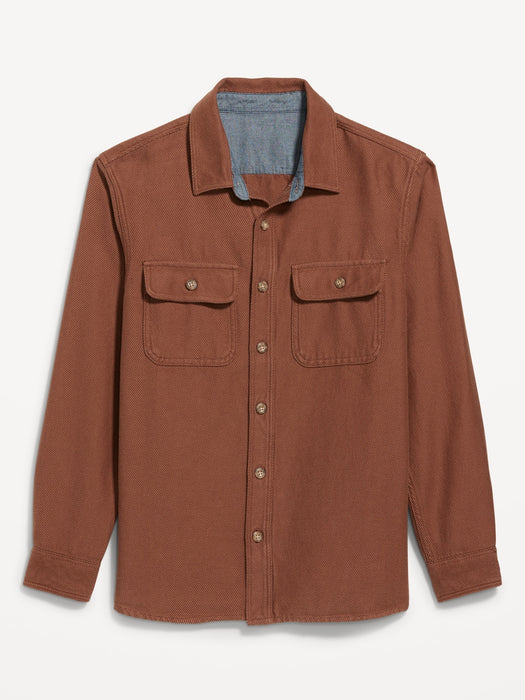 Loose Fit Pocket Shirt