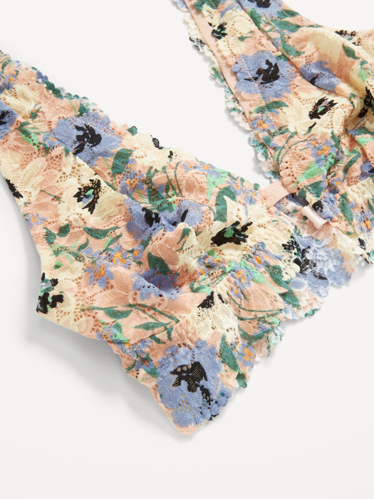 Lace Front-Close Bralette