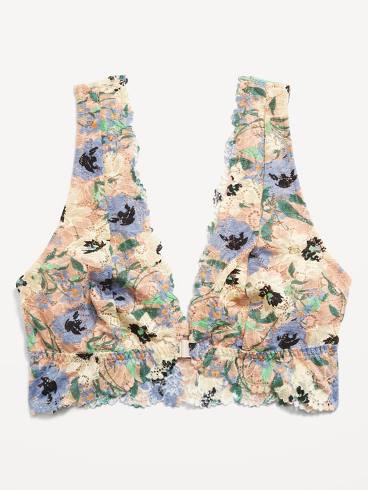 Lace Front-Close Bralette