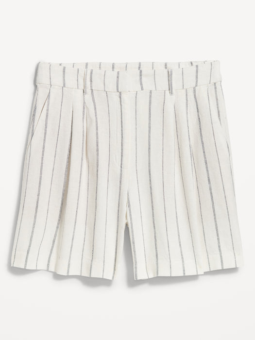 Extra High-Waisted Taylor Trouser Shorts -- 5-inch inseam