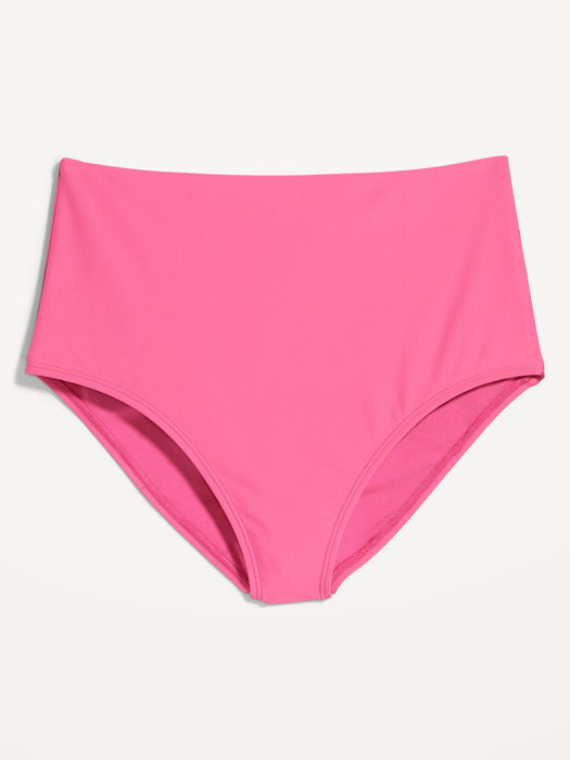 High-Waisted French-Cut Bikini Swim Bottoms