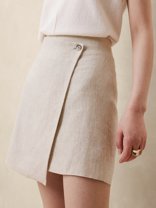 Lina Linen Mini Skirt