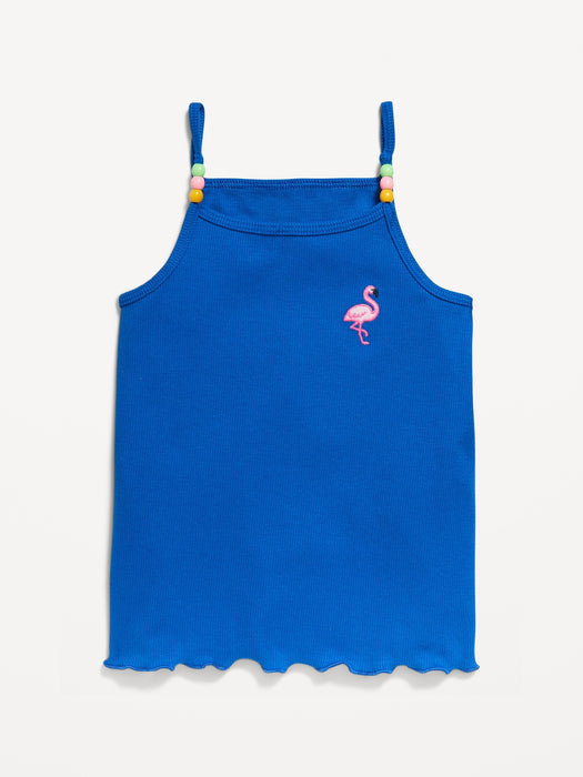 Beaded-Strap Cami Top for Toddler Girls