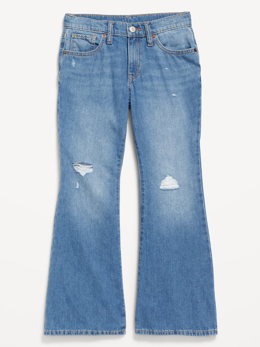 High-Waisted Super Baggy Flare Jeans for Girls