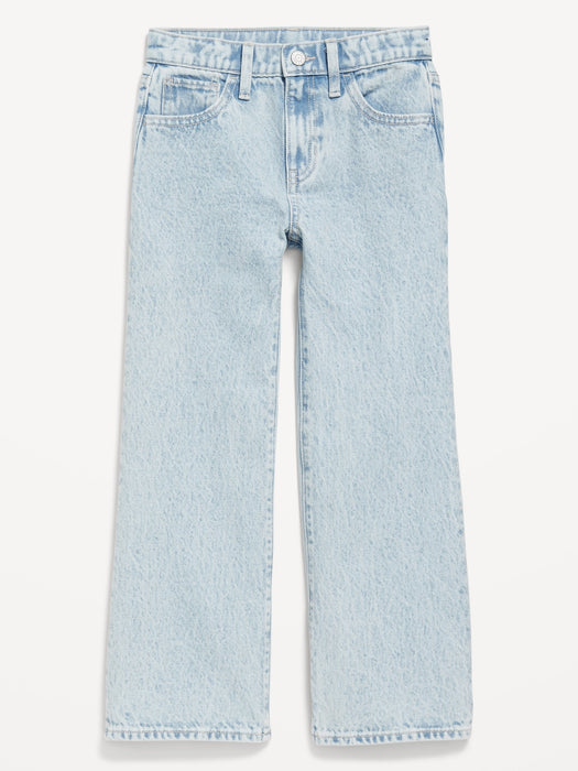 High-Waisted Baggy Wide-Leg Jeans for Girls