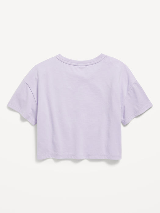 Oversized Embroidered Graphic T-Shirt for Girls