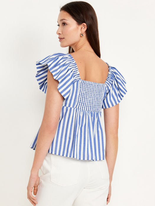 Flutter-Sleeve Top