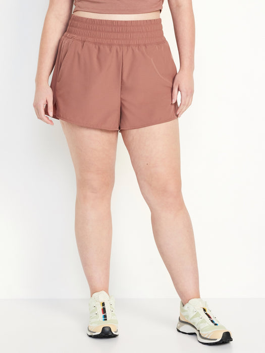 Extra High-Waisted Run Shorts -- 3-inch inseam