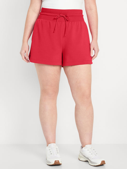 Extra High-Waisted Dynamic Fleece Shorts -- 3.5-inch inseam