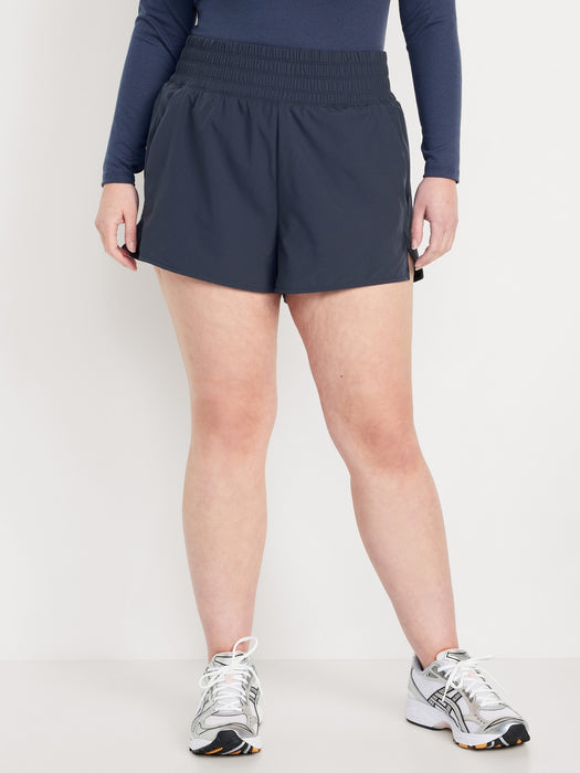 Extra High-Waisted Run Shorts -- 3-inch inseam