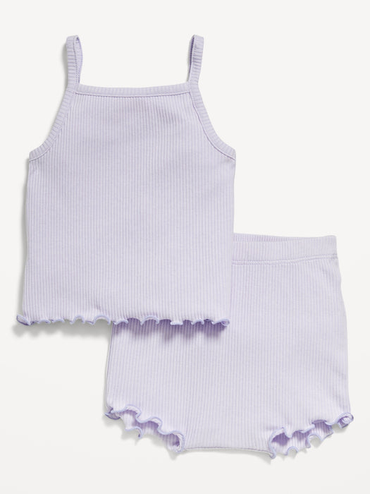Rib-Knit Cami and Shorts Set for Baby