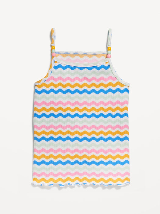 Beaded-Strap Cami Top for Toddler Girls