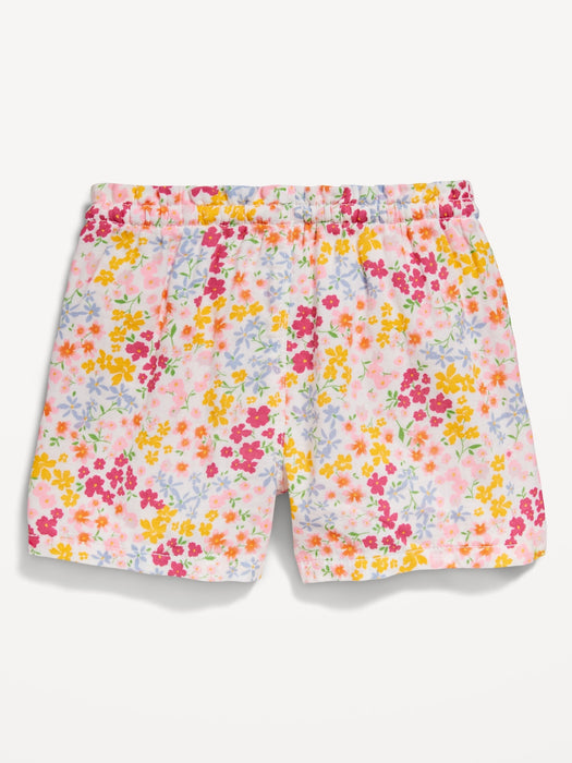 Ruffled Pull-On Shorts for Toddler Girls
