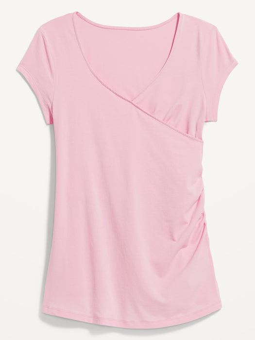 Maternity Cross-Front Nursing T-Shirt