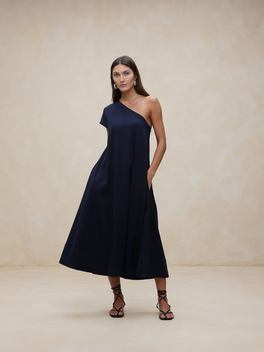 Odile One-Shoulder Knit Dress