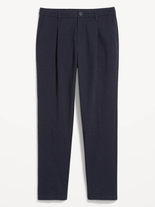 Loose Taper Seersucker Pants