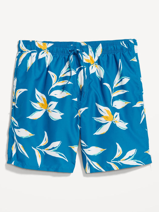 Printed Swim Trunks -- 7-inch inseam