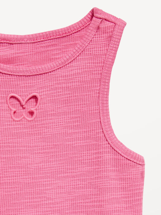 Cutout-Graphic Tank Top for Girls