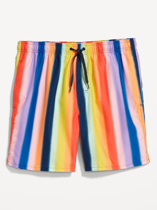Printed Swim Trunks -- 7-inch inseam