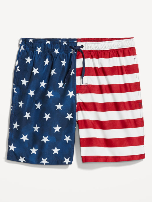 Printed Swim Trunks -- 7-inch inseam