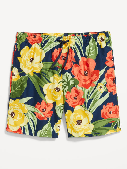 Printed Swim Trunks -- 7-inch inseam