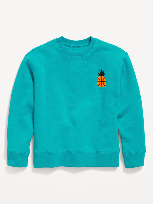 Long-Sleeve Crew-Neck Sweatshirt for Boys