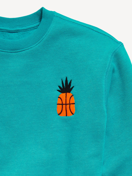 Long-Sleeve Crew-Neck Sweatshirt for Boys