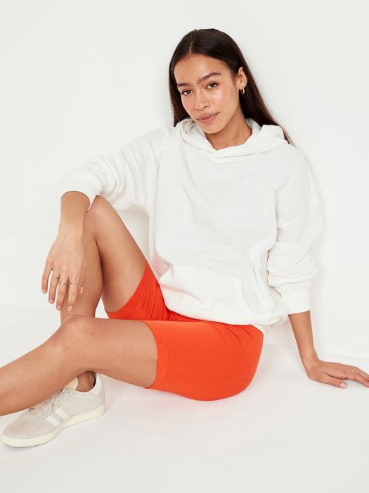 High-Waisted Biker Shorts -- 8-inch inseam