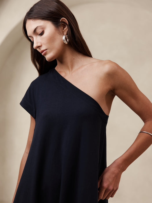 Odile One-Shoulder Knit Dress